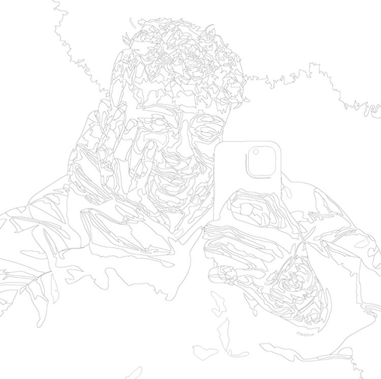 Картина по номерам «Егор Крид: портрет селфи 40x40» — картинка 3