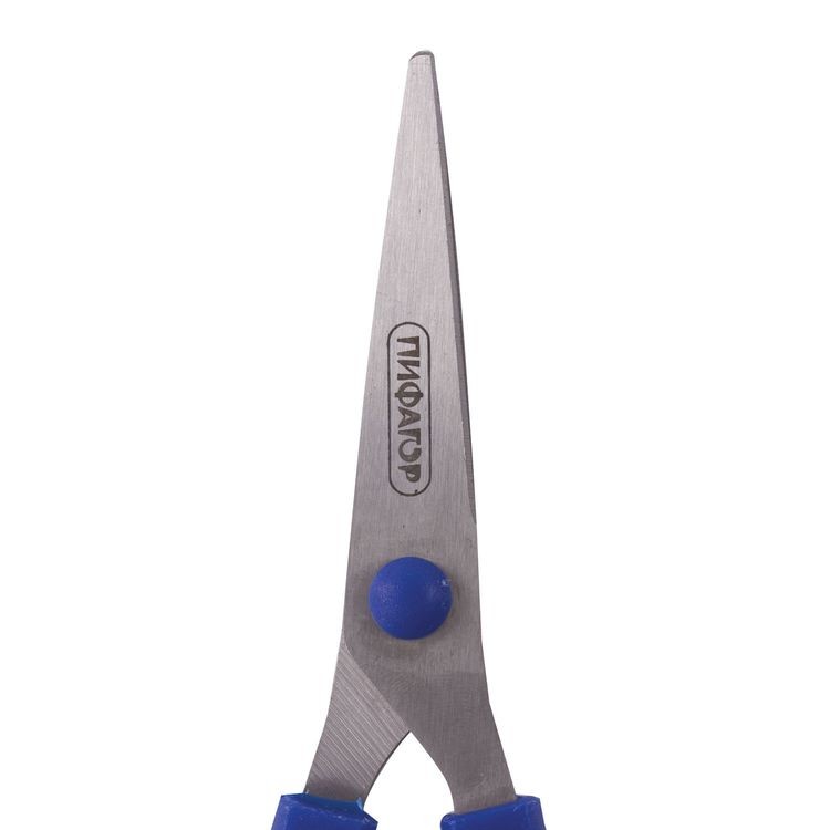 Ножницы 130 мм, резиновые вставки, ПИФАГОР — картинка 3