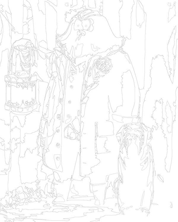 Картина по номерам «Хагрид и собака Клык, Гарри Поттер» — картинка 3