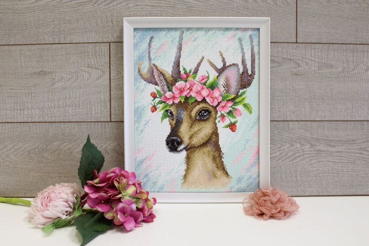 Алмазная вышивка «Лесной олень» — картинка 4