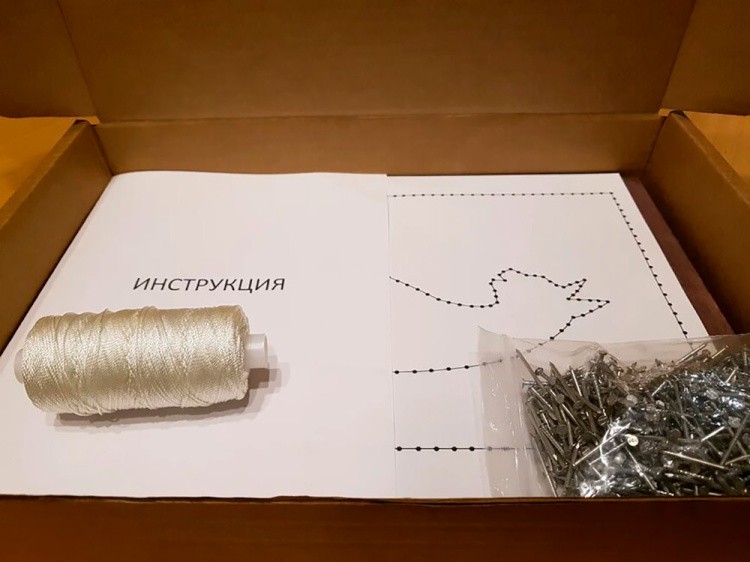 Набор для творчества STRING ART «Кошачий силуэт» — картинка 3