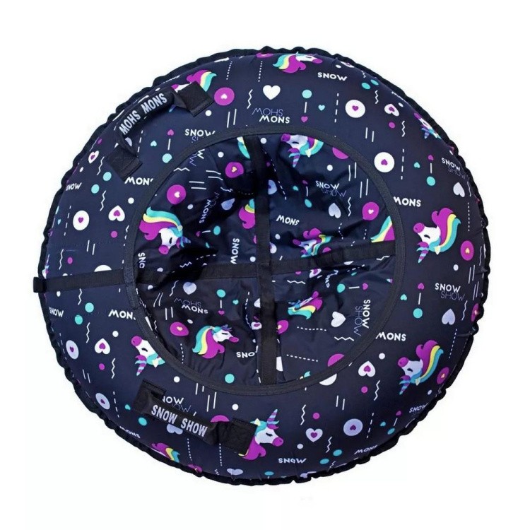 Детская зимняя ватрушка тюбинг для катания 105 см — картинка 4