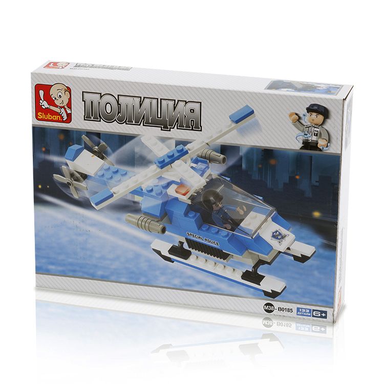 Конструктор «Полиция и спецназ.Вооруж.вертолет спецназа», 133 детали — картинка 4