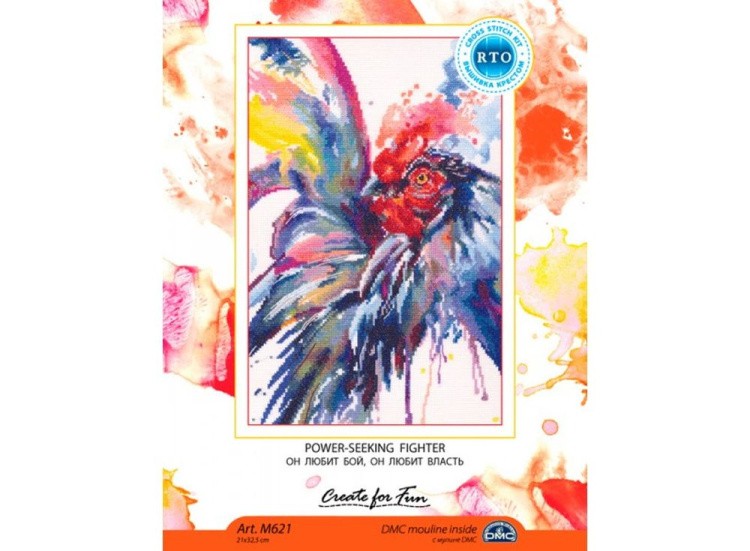 Набор для вышивания «Он любит бой, он любит власть» — картинка 4