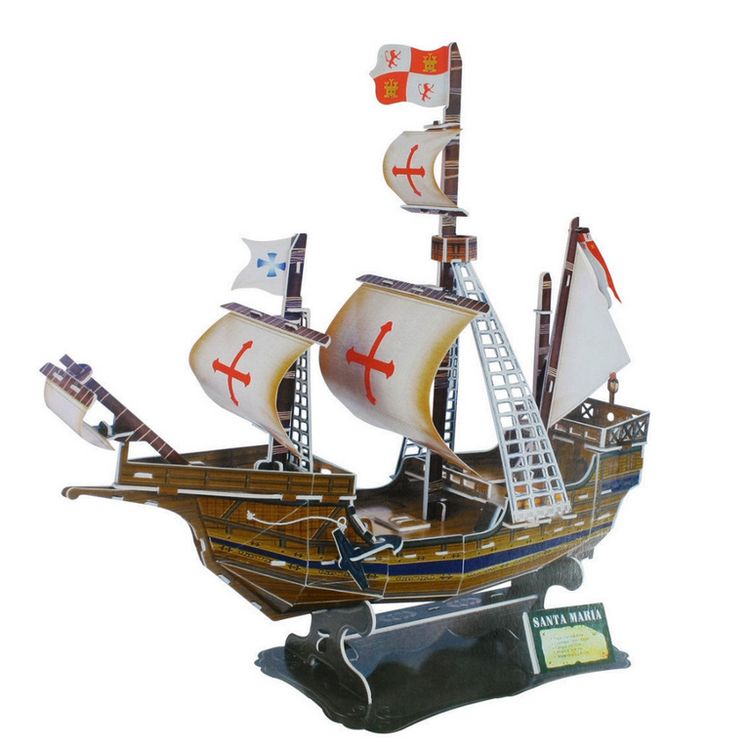 3D-пазл CubicFun Корабль «Санта Мария» — картинка 7