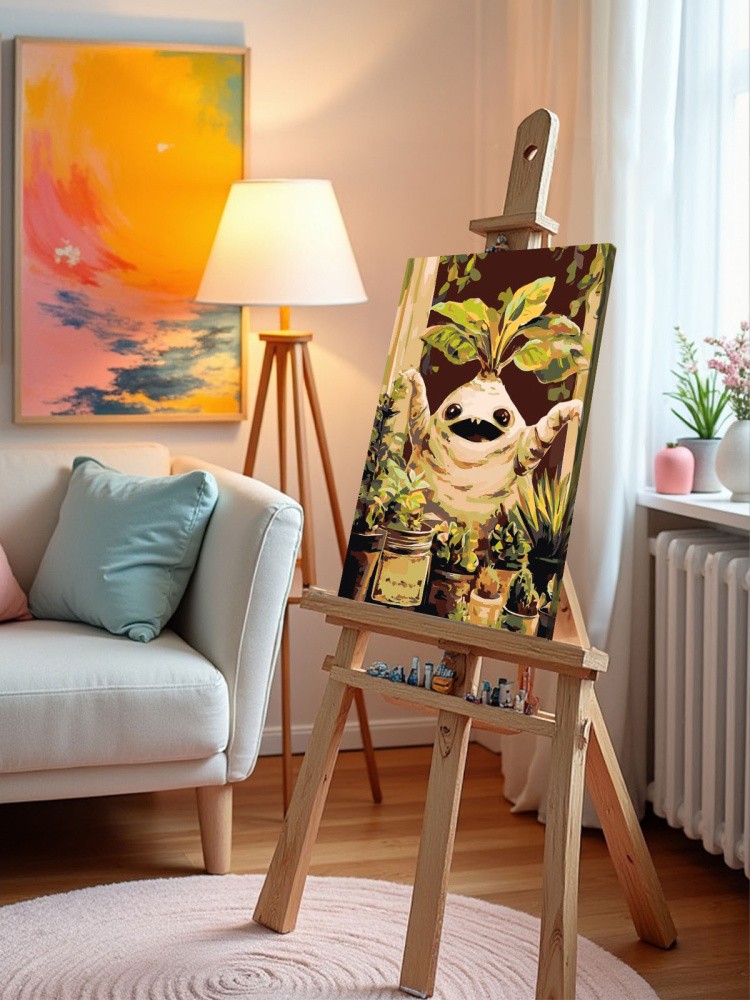 Картина по номерам Гарри Поттер растение мандрагора арт — картинка 10