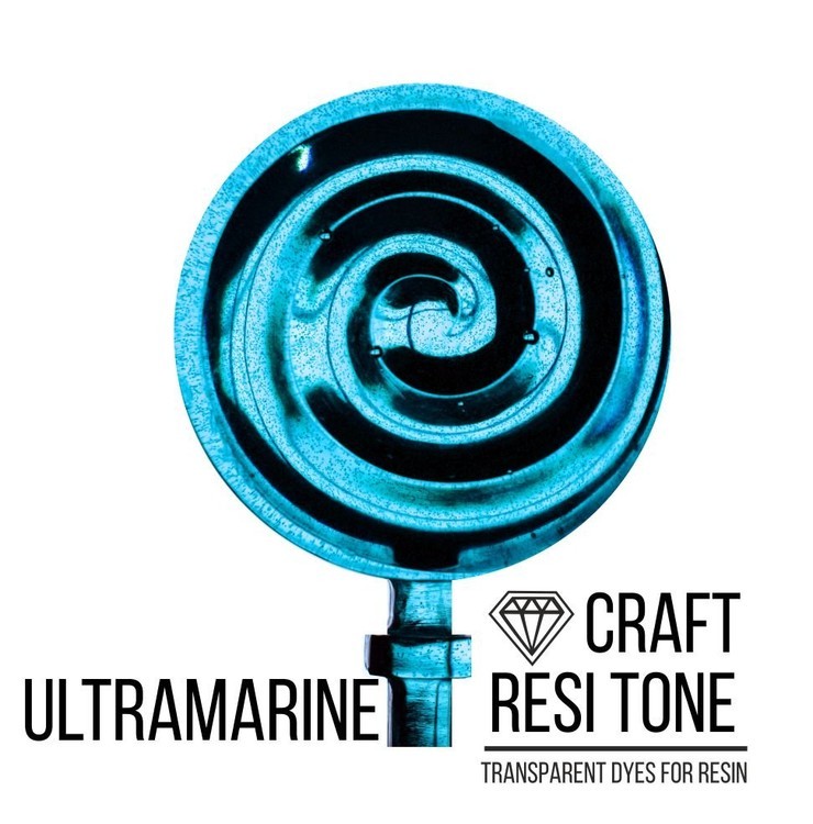 Прозрачный тонер для эпоксидной смолы Ultramarine голубой 10 мл, ResiTone