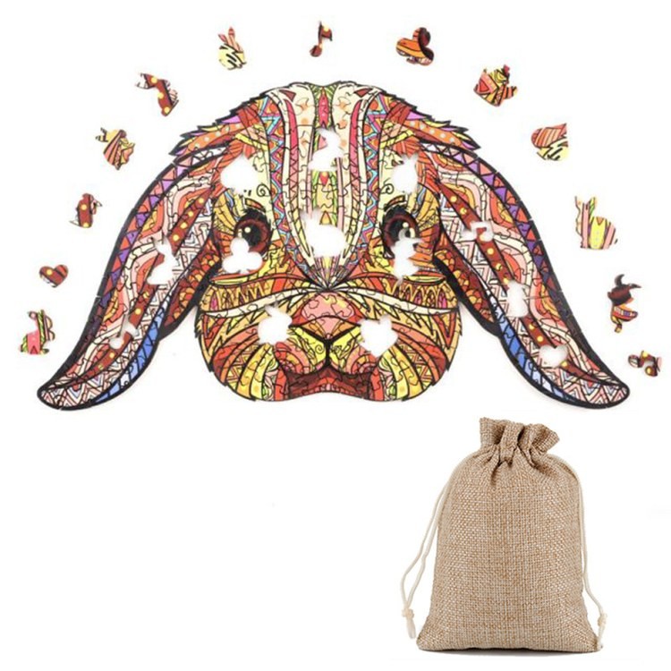 Деревянные пазлы «Домашний Кролик S», Woodbests — картинка 2