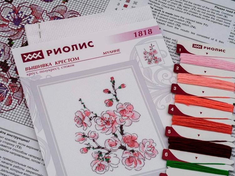 Набор для вышивания «Веточка сакуры» — картинка 3