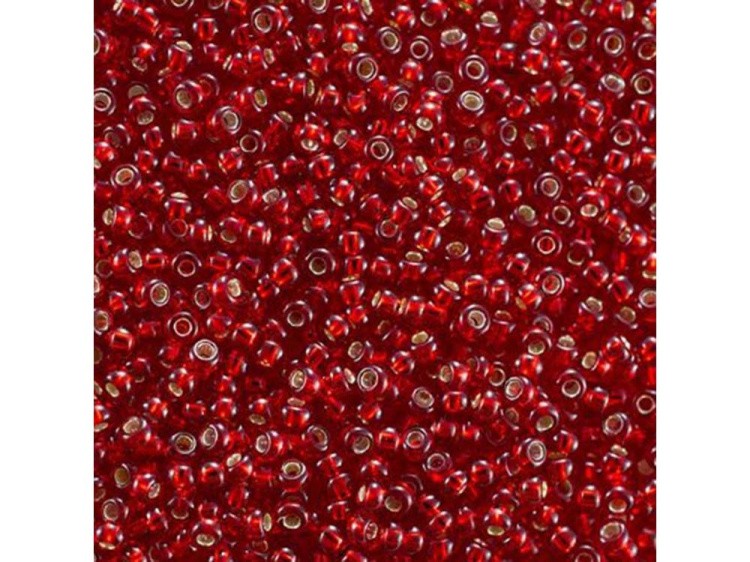 Бисер Чехия круглый 311-19001 2,1 мм 11/0, 50 г, цвет: 97070 красный
