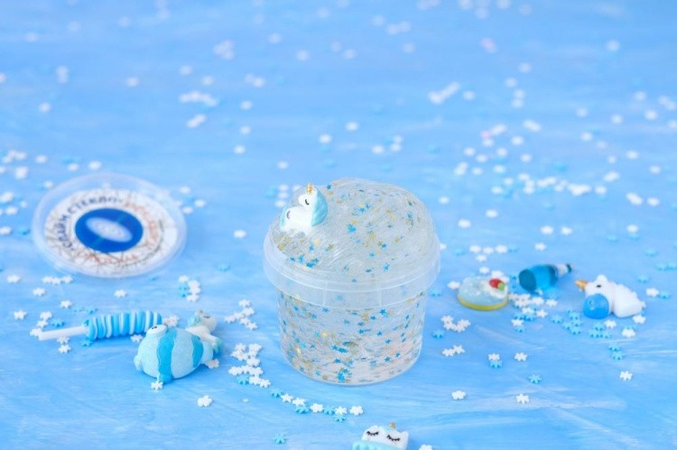 Слайм Стекло прозрачный со звездами, 100 гр
 — картинка 2