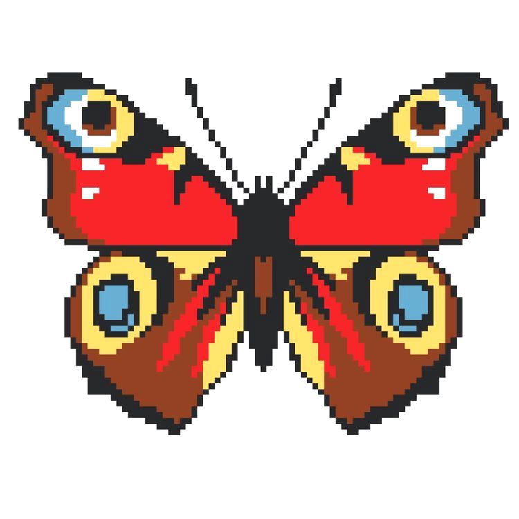 Набор для вышивания «Бабочка цветная»