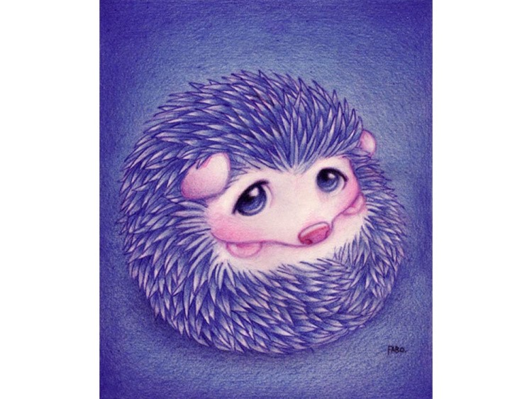 Картина по номерам «Ежик» — картинка 2