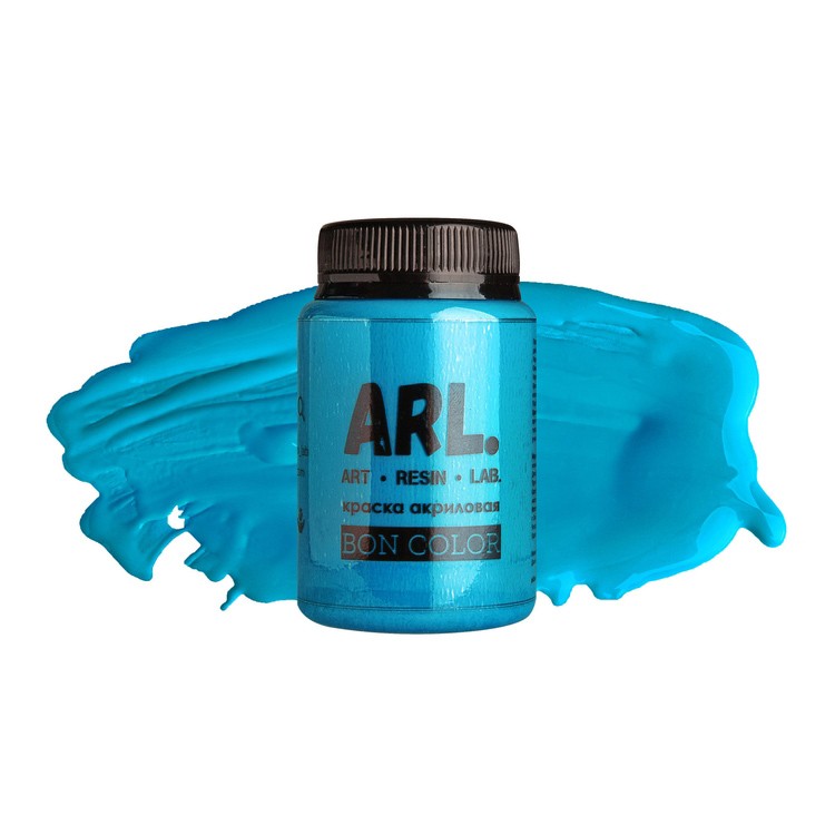 Краска акриловая ARL BON COLOR Небесно-голубой 100 мл, Art Resin LAB