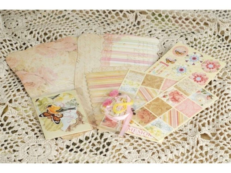 Набор для скрапбукинга «Розочки и синичка - Фотоальбом mini» — картинка 2