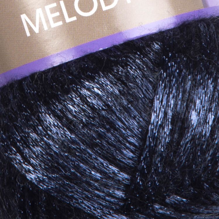 Пряжа YarnArt Melody (884), черный-гиацинт, 5 шт. по 100 г — картинка 2