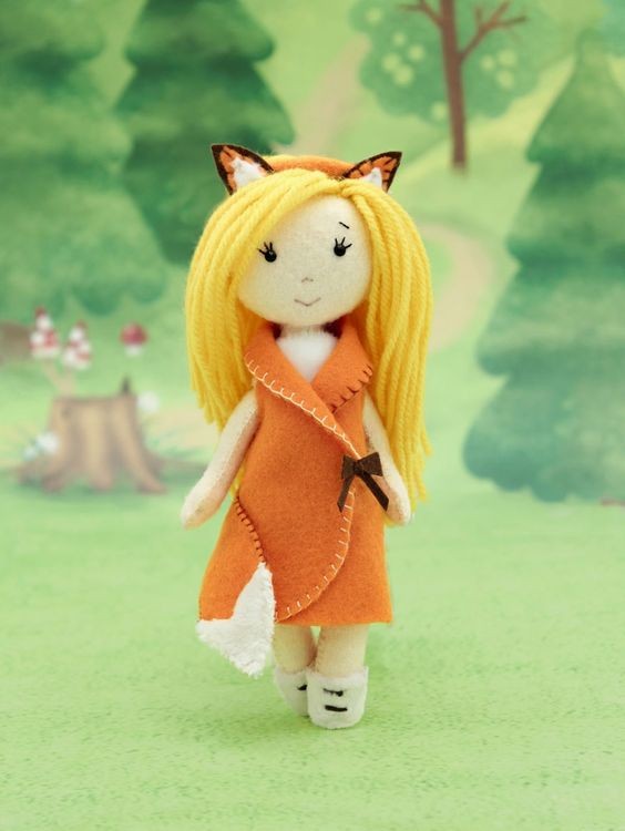 Набор для шитья игрушки «Девочка-лисичка»