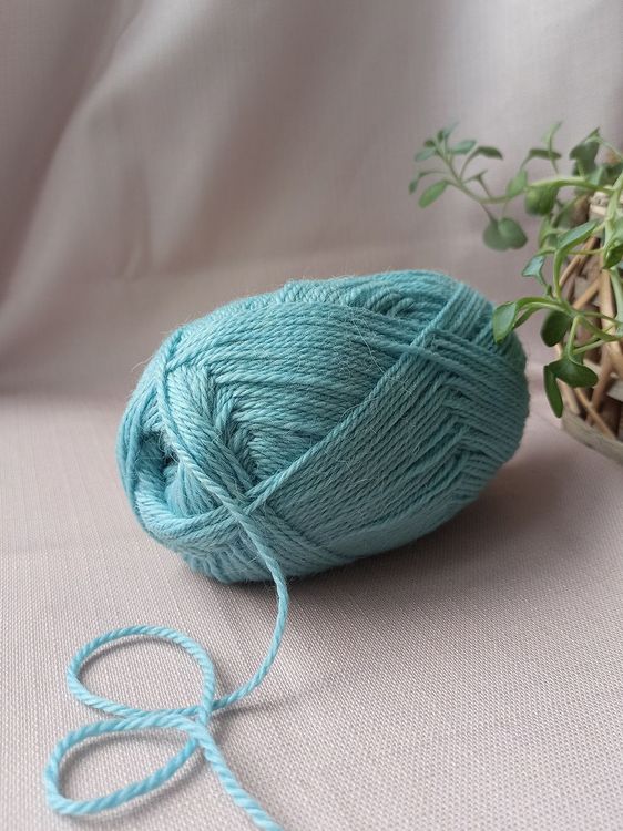 Пряжа Камтекс Аргентинская шерсть (014), светло-голубой, 5 шт. по 100 г — картинка 3