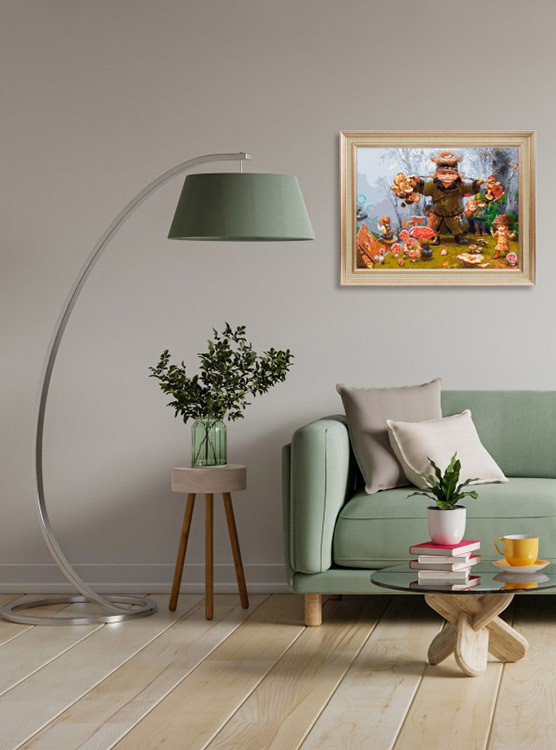 Картина по номерам «Веселые грибники» — картинка 6