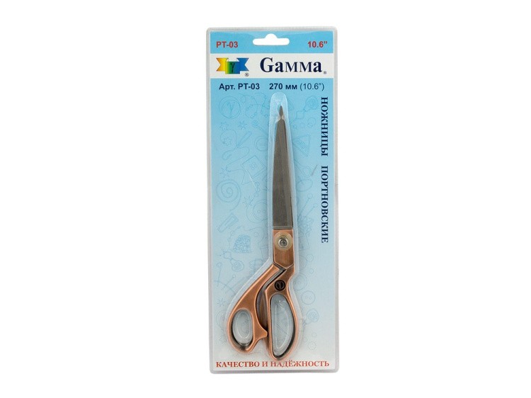 Ножницы Gamma портновские, 270 мм — картинка 2