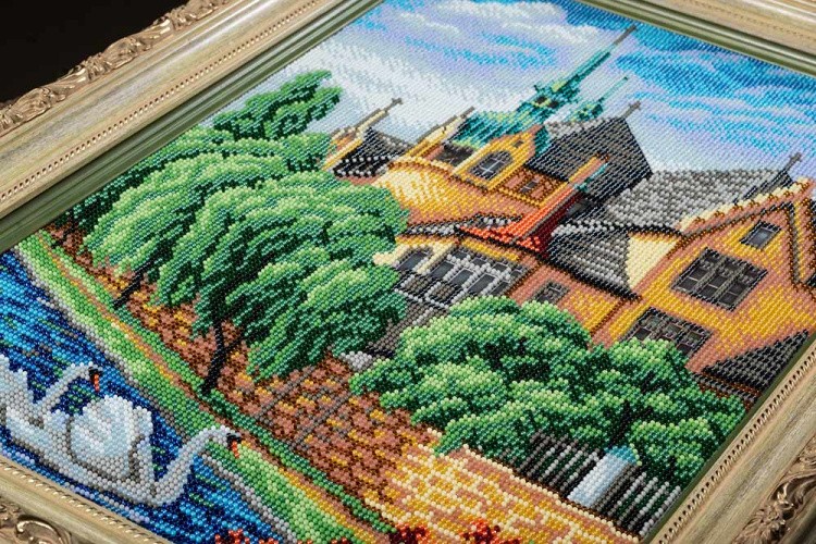 Набор вышивки бисером «Лебеди. Страсбург» — картинка 3