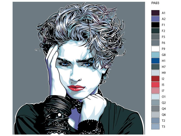 Картина по номерам «Madonna» — картинка 2