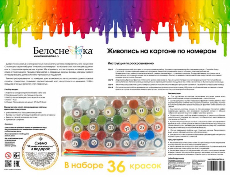 Картина по номерам «Яблочный ежик» — картинка 5