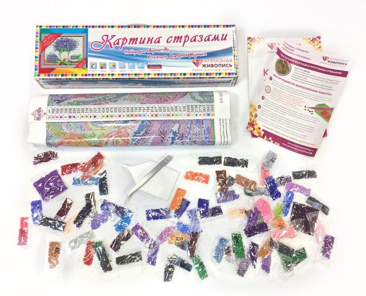 Алмазная вышивка «Свежая лаванда» — картинка 2