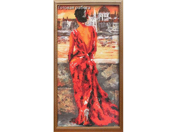 Алмазная вышивка «Леди в красном» — картинка 2