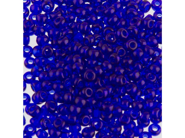 Бисер Чехия круглый 311-19001 1,7 мм 13/0, 50 г, цвет: 30100 темно-васильковый — картинка 2