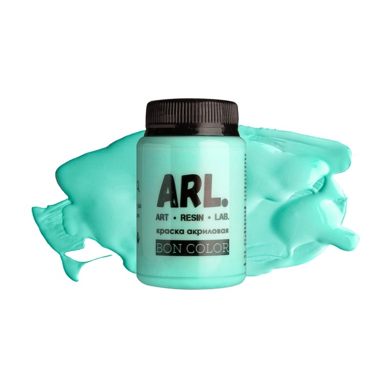 Краска акриловая ARL BON COLOR Магическая Мята 100 мл, Art Resin LAB