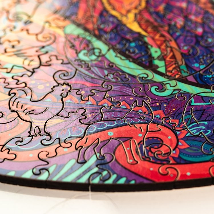 Деревянный пазл Unidragon «Обольстительная Лисичка», размер M (А4) — картинка 9