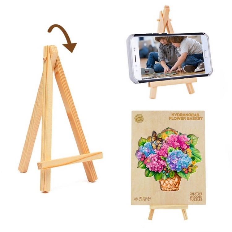 Деревянные пазлы «Корзина с Гортензиями M», Woodbests — картинка 6