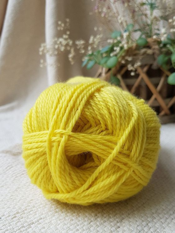 Пряжа Камтекс Аргентинская шерсть (030), лимонный, 5 шт. по 100 г — картинка 3