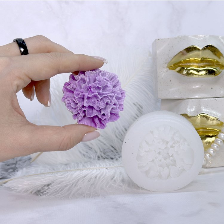 Силиконовый молд - Гвоздика, d 5,3см, 1 шт. — картинка 2