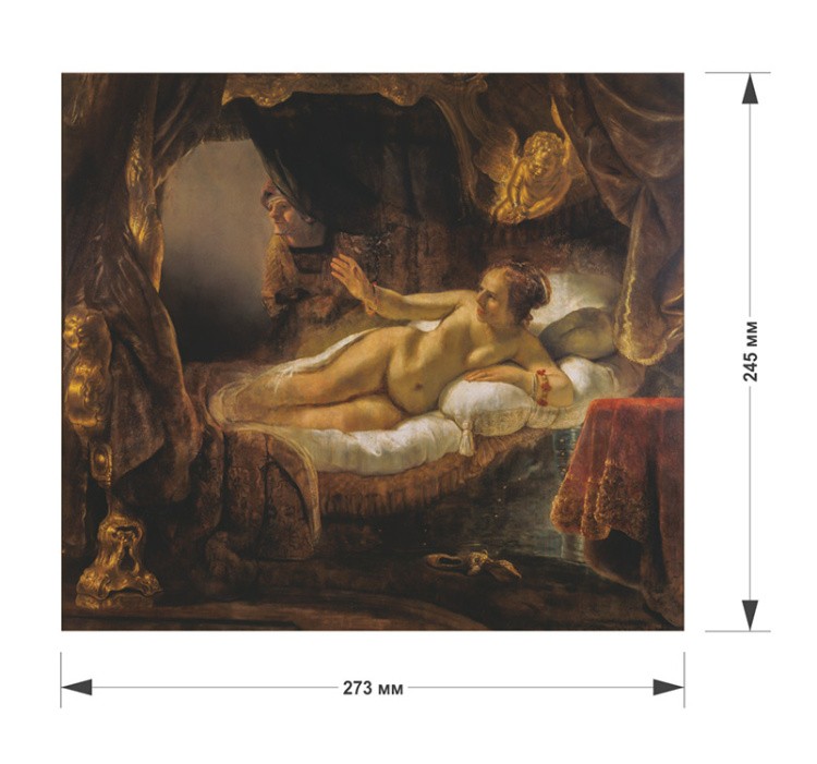 Деревянные пазлы DAVICI «Даная» Рембрандта Харменса ван Рейна — картинка 2