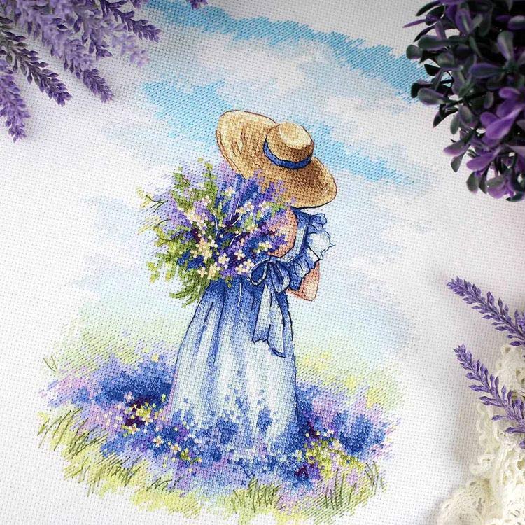 Набор для вышивания «Лавандовая прогулка» — картинка 4