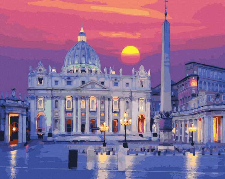 Картина по номерам «Собор Святого Петра в Ватикане»