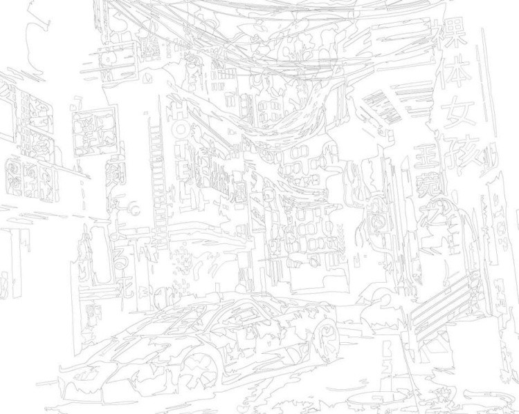 Картина по номерам «Ночные гонки» — картинка 3