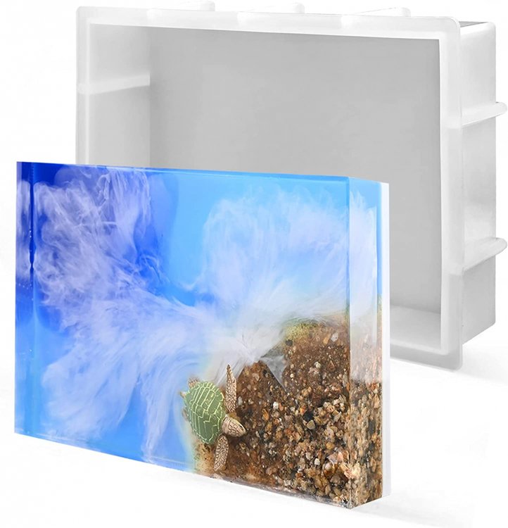 Силиконовый молд - Объемный прямоугольник, 34x24см 1 шт. — картинка 5