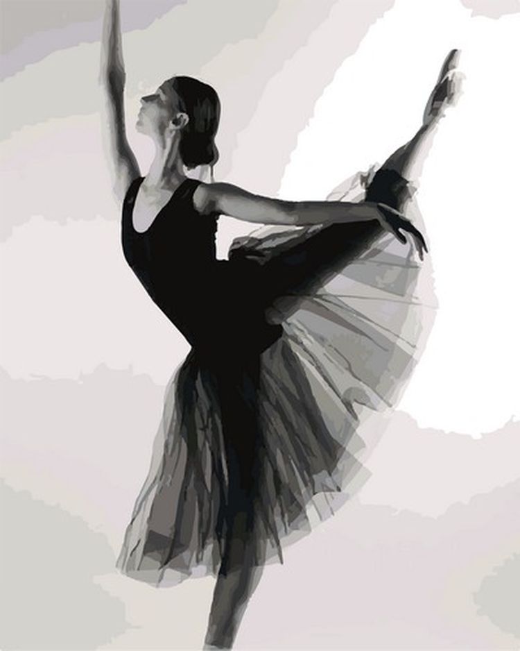 Картина по номерам «Балерина»