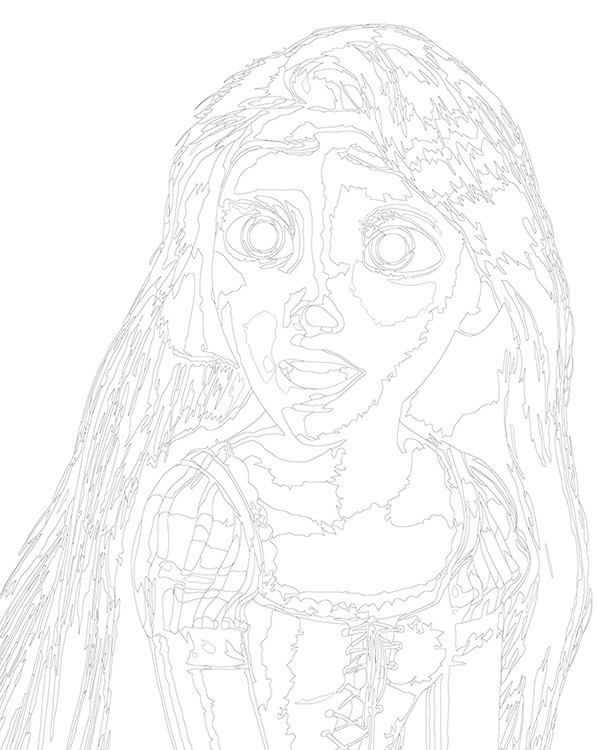 Картина по номерам «Герои Дисней: Рапунцель, мультики 40x50» — картинка 3