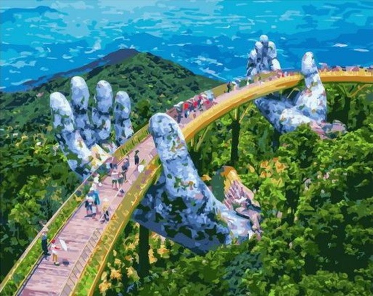 Картина по номерам «Золотой мост Дананг»