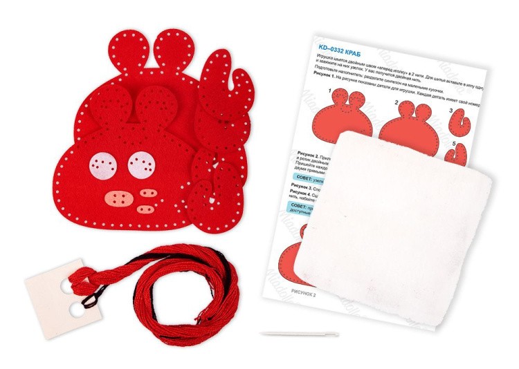 Набор для шитья «Краб» — картинка 2
