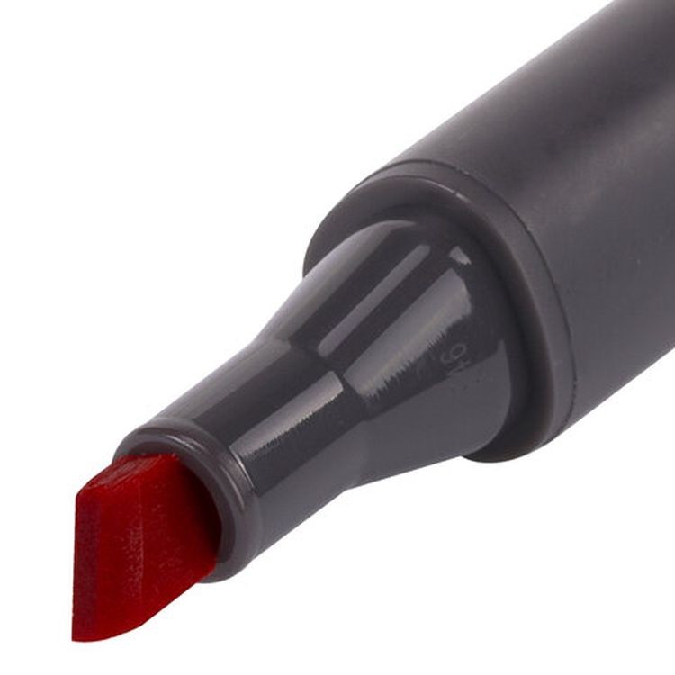 Маркер для скетчинга двусторонний 1 мм - 6 мм BRAUBERG ART CLASSIC, цвет: красная герань — картинка 3