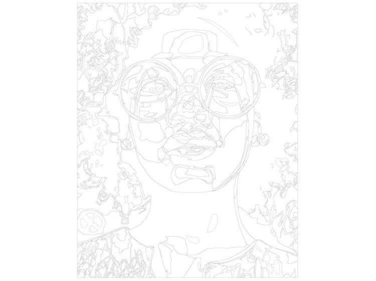 Картина по номерам «Портрет кудрявой девушки» — картинка 3