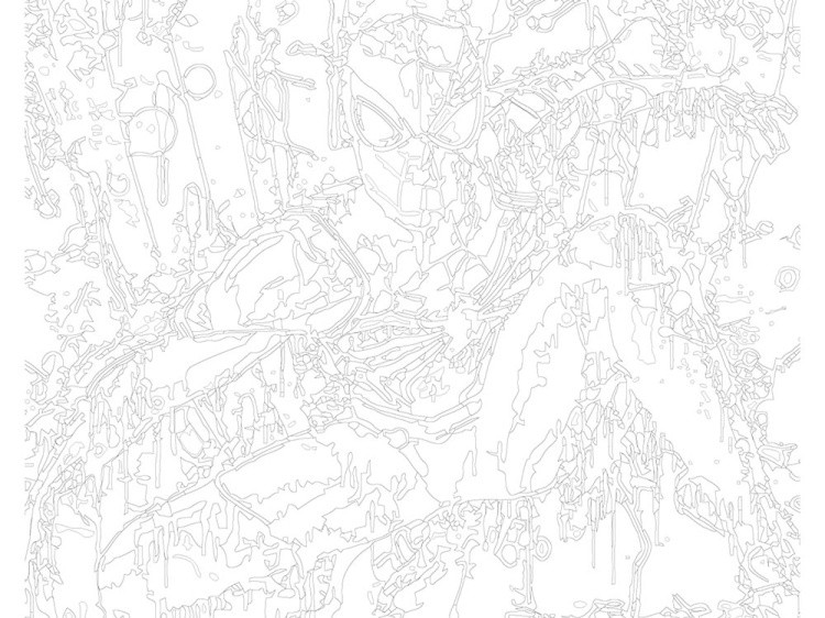 Картина по номерам «Человек-паук» — картинка 3