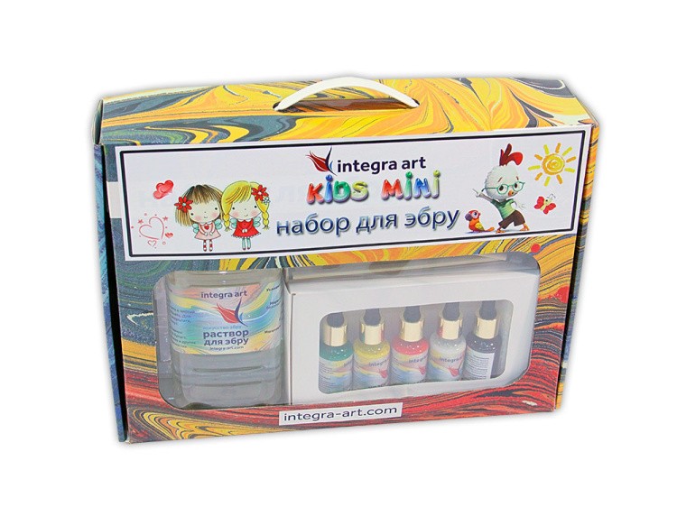Набор для эбру «Kids Mini» 5 цветов, Integra Art