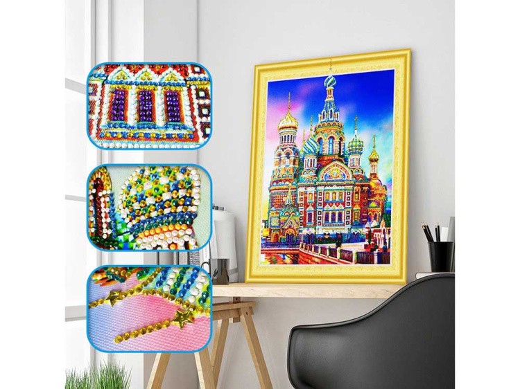 Алмазная вышивка 5D «Храм Спаса на Крови» — картинка 5