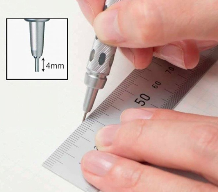 Карандаш автоматический профессиональный GRAPHGEAR 1000 0,5 мм, НВ, Pentel — картинка 12